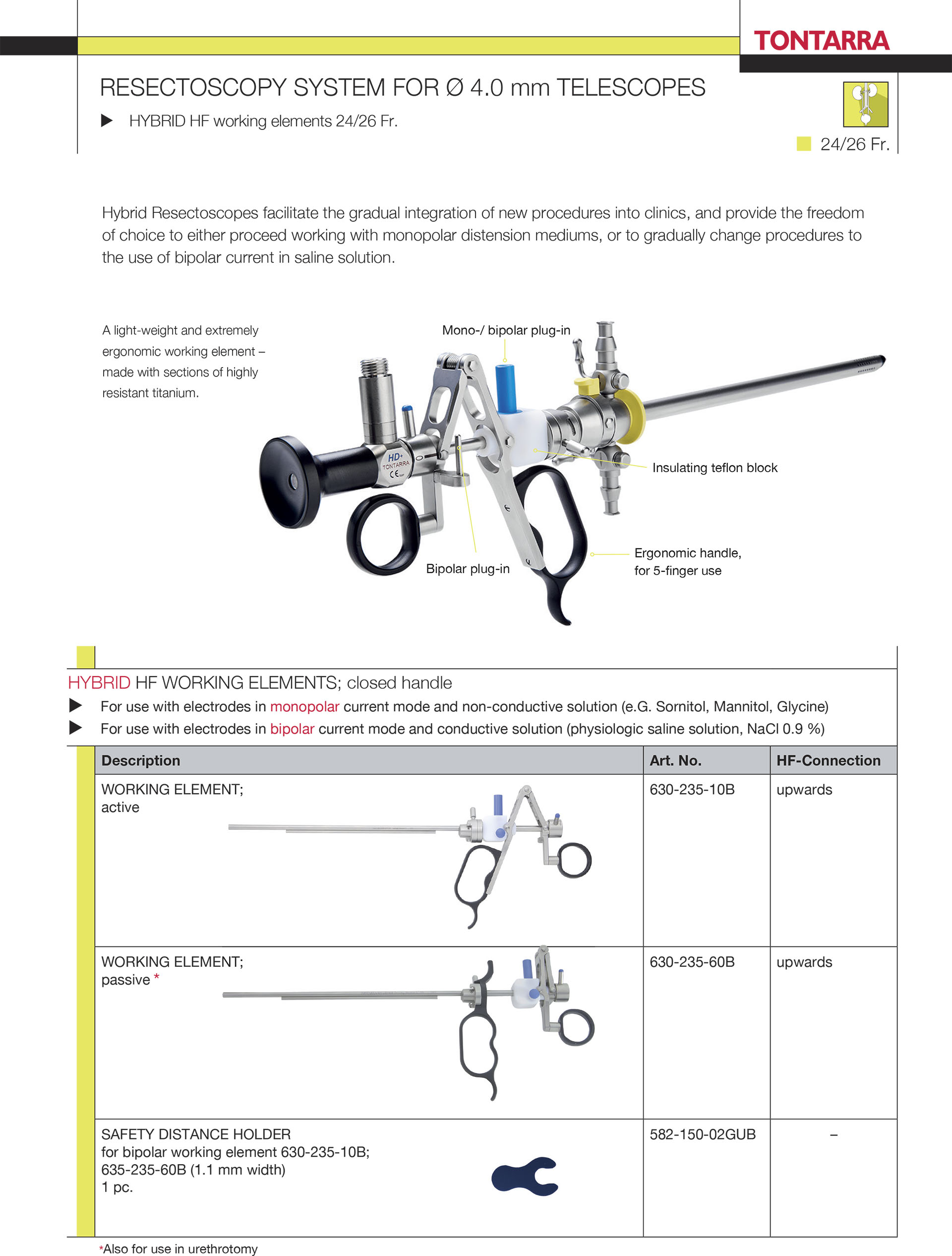 RESECTOSCOPY WITH 4MM SCOPE - Operating Room System
